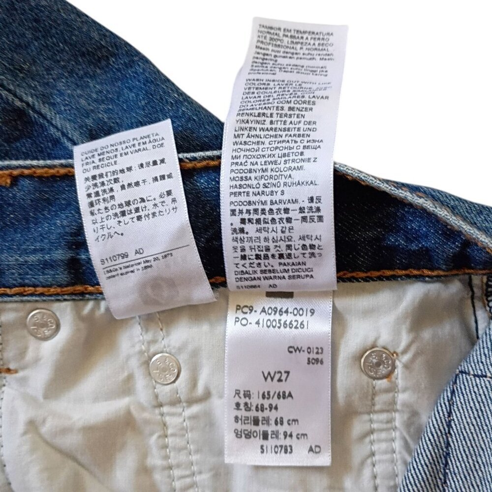 Levi's Womens Low Pro Relaxed Straight Jeans Light Wash Size 27 Mid Rise Vintage - Picture 5 of 12